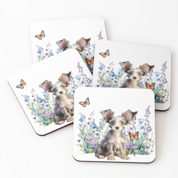 Item preview, Chinese Crested Puppy Spring Flowers designed and sold by TheAnimalZ00.