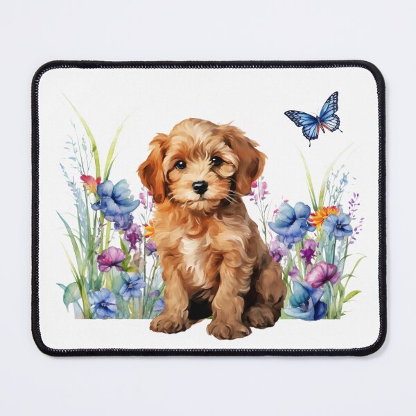 Item preview, Cockapoo Puppy With Spring Flowers designed and sold by TheAnimalZ00.
