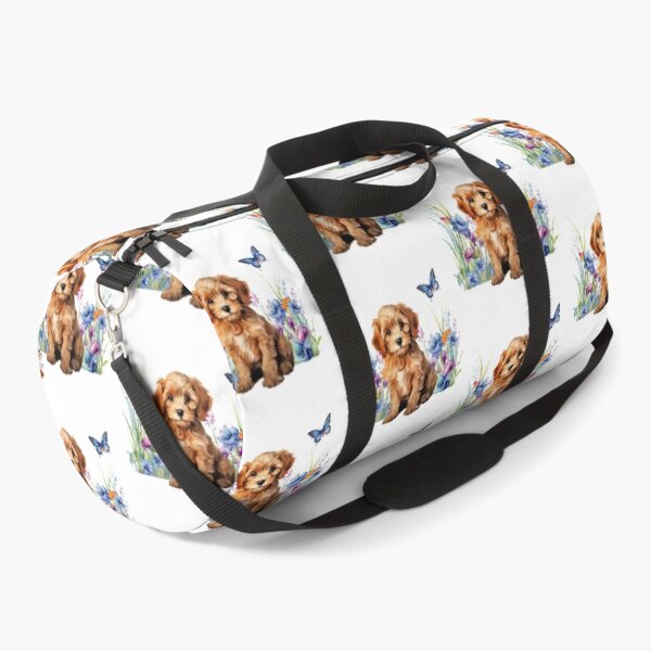Artikelvorschau, Cockapoo-Welpe mit Frühlingsblumen entworfen und verkauft von TheAnimalZ00.