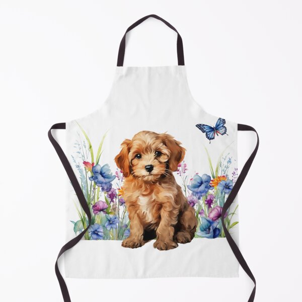 Item preview, Cockapoo Puppy With Spring Flowers designed and sold by TheAnimalZ00.