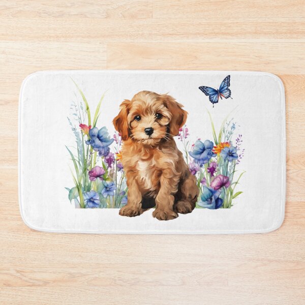 Item preview, Cockapoo Puppy With Spring Flowers designed and sold by TheAnimalZ00.