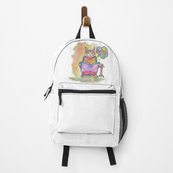 Item preview, cat reading and flying with imagination  designed and sold by altairaleon.