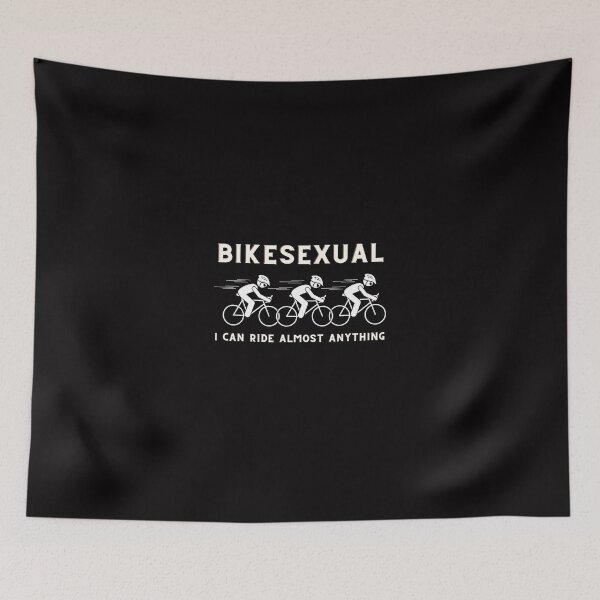 Item preview, BIKESEXUAL - Versatile Cyclist's Pride Tee for Triathletes designed and sold by Triathlongram.