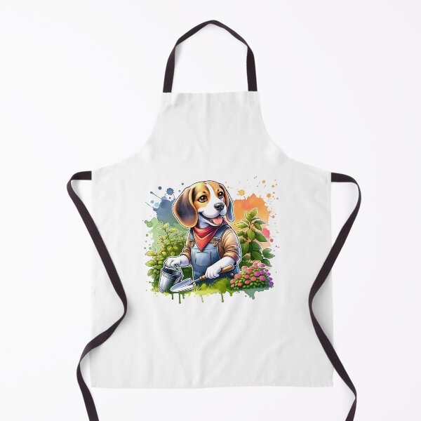 Item preview, beagle in the garden designed and sold by schoolarts.
