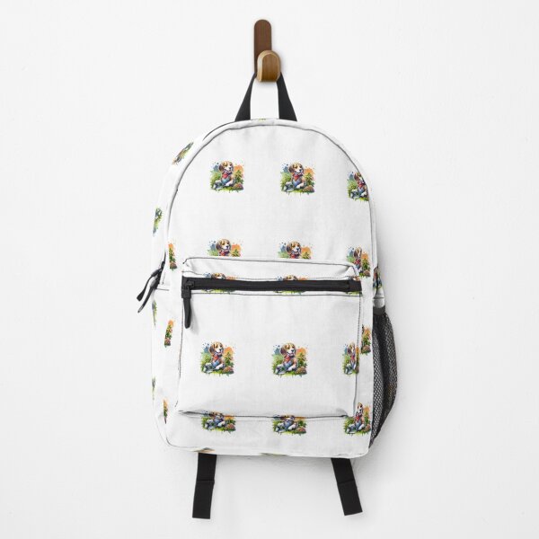 Item preview, beagle in the garden designed and sold by schoolarts.
