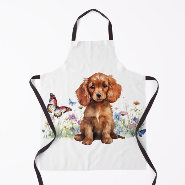 Item preview, Cocker Spaniel Puppy Spring Flowers designed and sold by TheAnimalZ00.