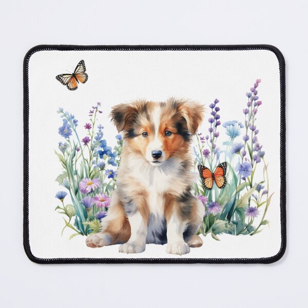 Item preview, Collie Puppy Spring Flowers designed and sold by TheAnimalZ00.