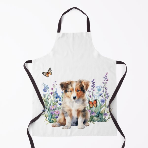 Item preview, Collie Puppy Spring Flowers designed and sold by TheAnimalZ00.