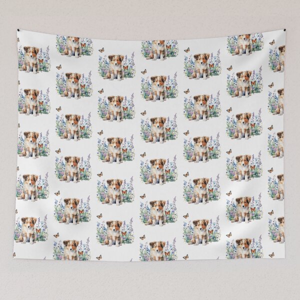 Item preview, Collie Puppy Spring Flowers designed and sold by TheAnimalZ00.