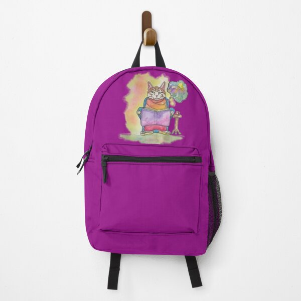 Item preview, cat reading and flying with imagination  designed and sold by altairaleon.