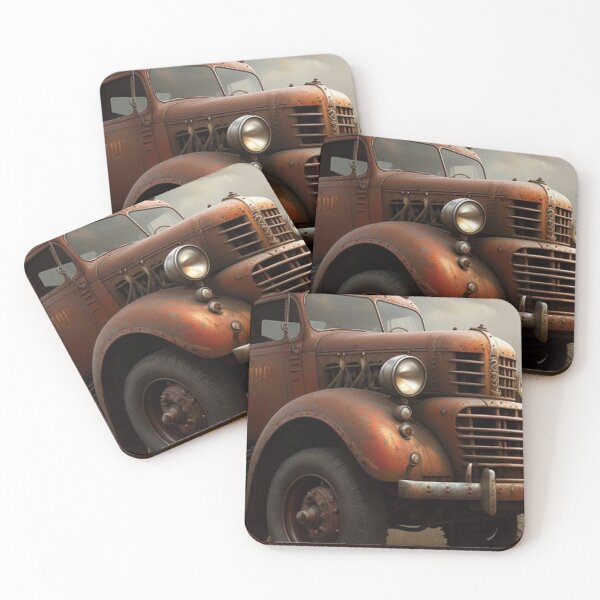 Item preview, Vintage Haunting Red Truck designed and sold by TheDarkWardrobe.