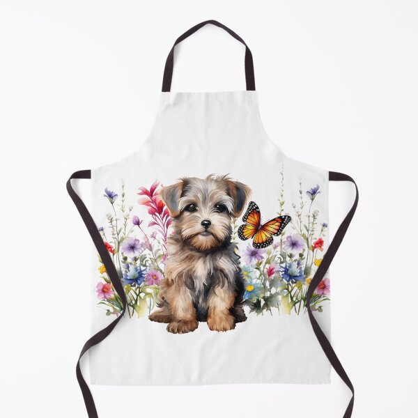 Item preview, Dandie Dinmont Terrier Puppy Spring Flowers designed and sold by TheAnimalZ00.
