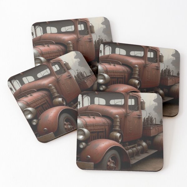 Item preview, Vintage Haunting Red Truck designed and sold by TheDarkWardrobe.