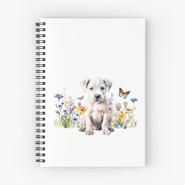 Item preview, Dogo Argentino Puppy With Spring Flowers designed and sold by TheAnimalZ00.