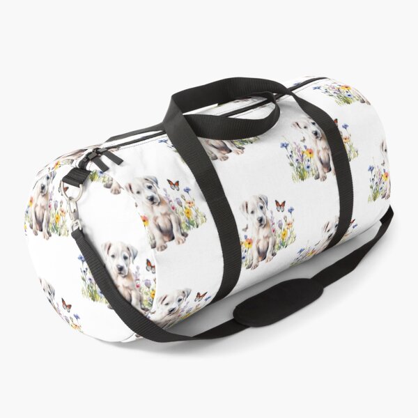Item preview, Dogo Argentino Puppy With Spring Flowers designed and sold by TheAnimalZ00.