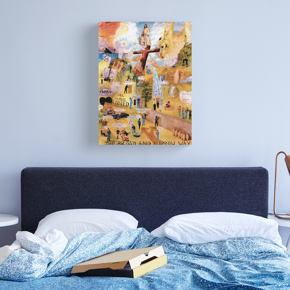 The Broad and Narrow Way Canvas Print