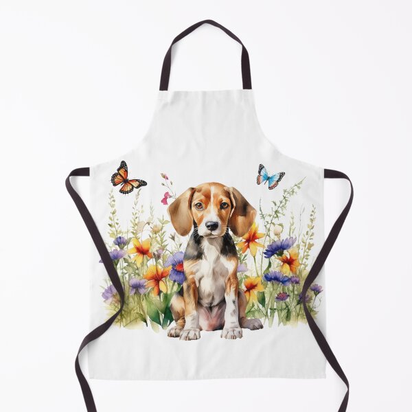 Item preview, English Foxhound Puppy With Spring Flowers designed and sold by TheAnimalZ00.