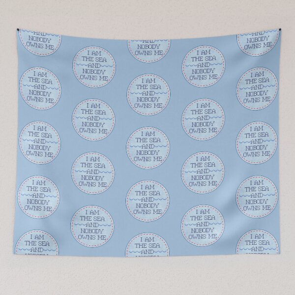 Item preview, I am the sea and nobody owns me - cross stitch designed and sold by Planetary-Disco.