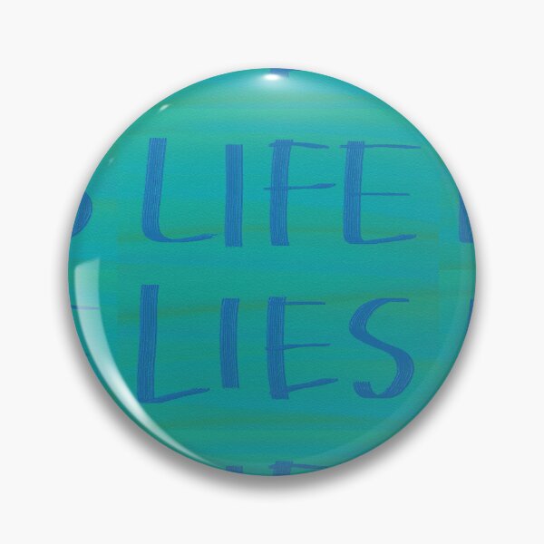 Item preview, LIFE LIES word art print designed and sold by nataliavandalia.