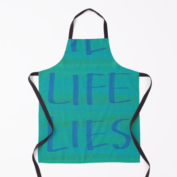 Item preview, LIFE LIES word art print designed and sold by nataliavandalia.