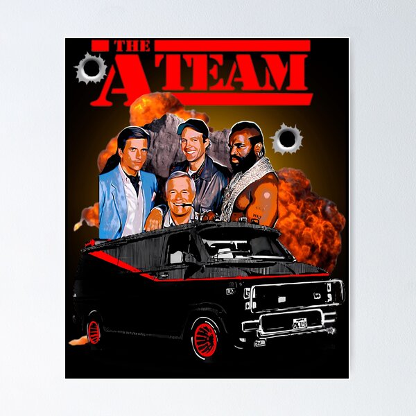 A-Team poster order alternative poster canvas The A-Team GMC poster canvas GMC Vandura canvas 80s poster 80s car poster 80s GMC Mr T Barracus