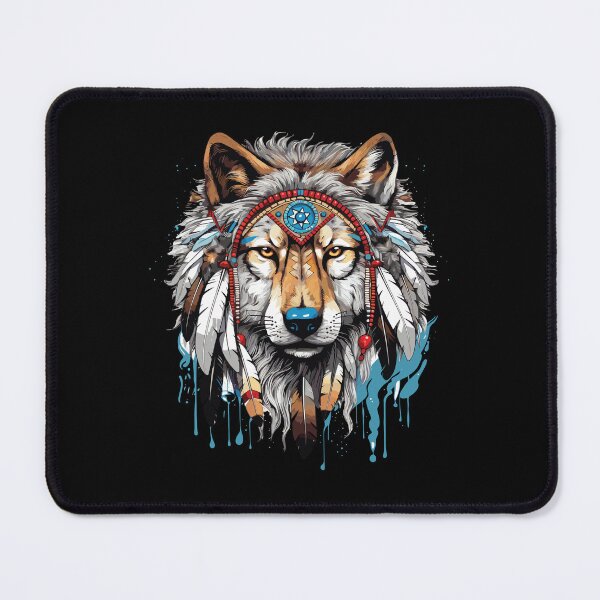 Item preview, Native American Headpiece Native American Indian Wolf  designed and sold by smartrocket.