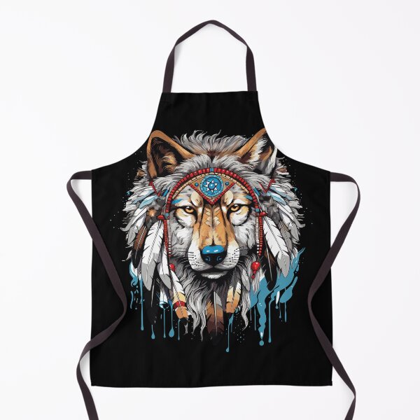 Item preview, Native American Headpiece Native American Indian Wolf designed and sold by smartrocket.