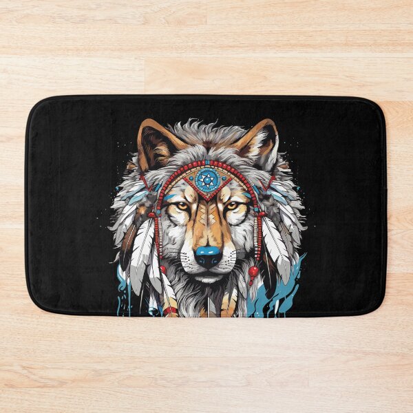 Item preview, Native American Headpiece Native American Indian Wolf  designed and sold by smartrocket.