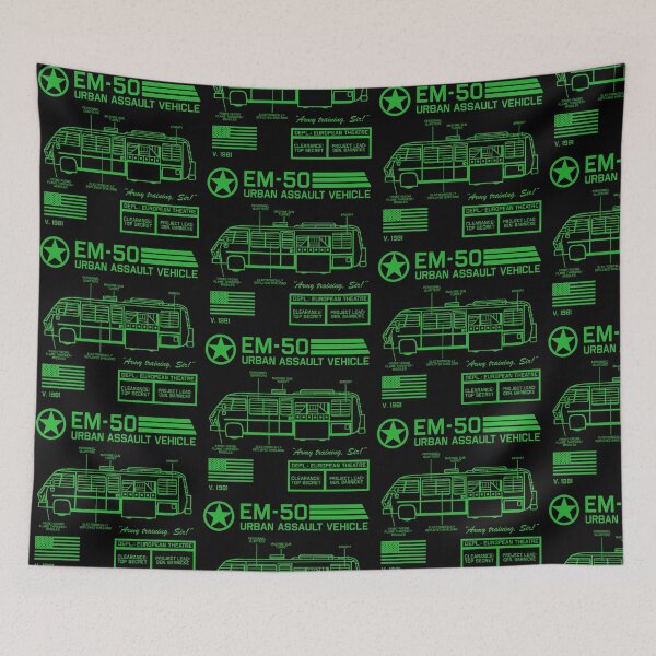 Item preview, EM-50 Urban Assault Vehicle Specs designed and sold by Pop Culture Shirts.