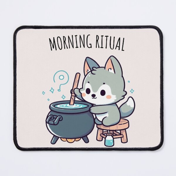 Item preview, Morning Ritual Wolf designed and sold by LemuellTrends.