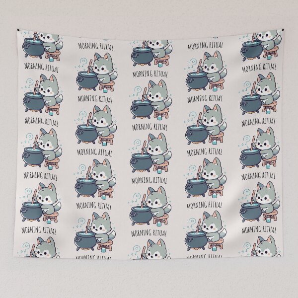 Item preview, Morning Ritual Wolf designed and sold by LemuellTrends.