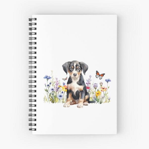 Item preview, Entlebucher Mountain Dog Puppy With Spring Flowers designed and sold by TheAnimalZ00.