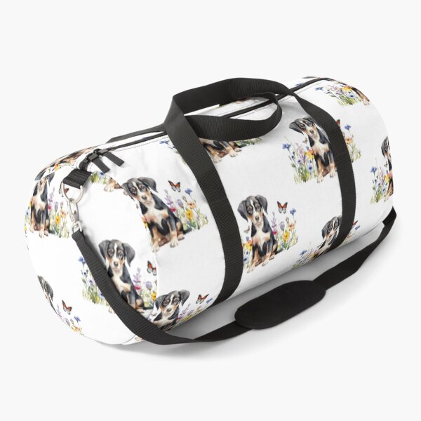 Item preview, Entlebucher Mountain Dog Puppy With Spring Flowers designed and sold by TheAnimalZ00.