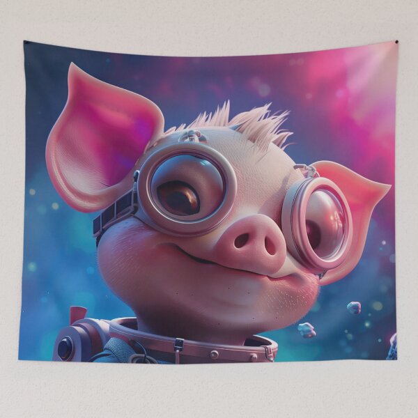Item preview, Adorable Space Suit Piglet Astronaut designed and sold by Mullet Monkey.