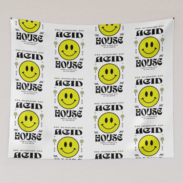 Item preview, ACID HOUSE  - ACID In The House (Black)  designed and sold by Discothreadz.