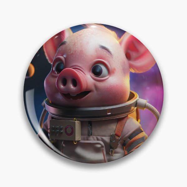 Item preview, Brave Adorable Piglet Space Suit Astronaut Explorer designed and sold by Mullet Monkey.