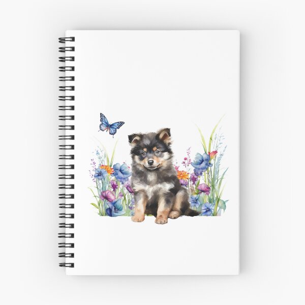 Item preview, Finnish Lapphund Puppy With Spring Flowers designed and sold by TheAnimalZ00.