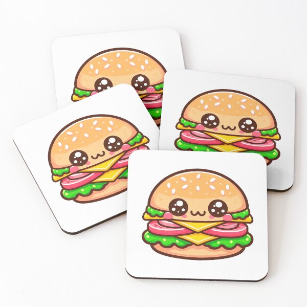 Item preview, cute kawaii burger designed and sold by tomamatear.