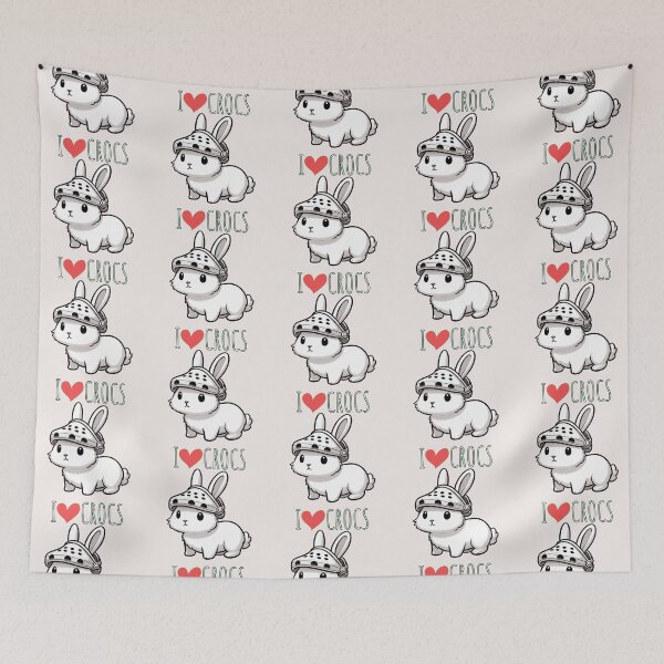 Item preview, I Love Crocs Bunny designed and sold by LemuellTrends.