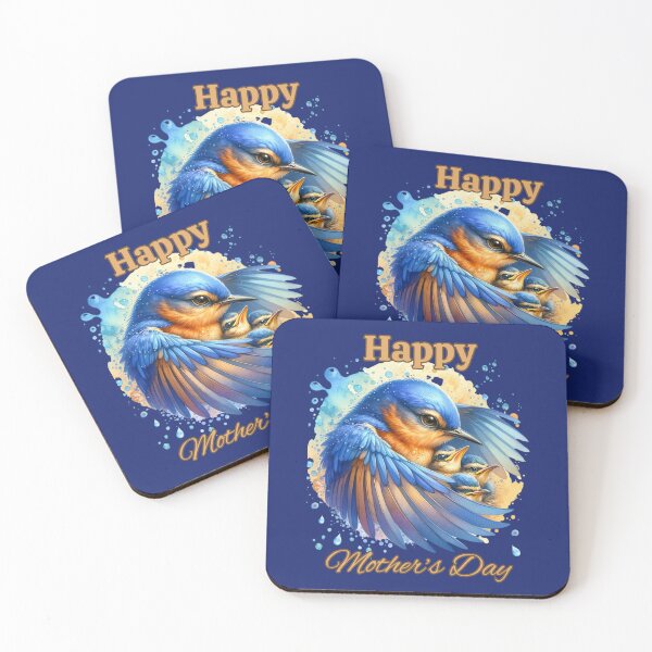 Item preview, Bluebird and Fledglings Splash designed and sold by critterpatchusa.