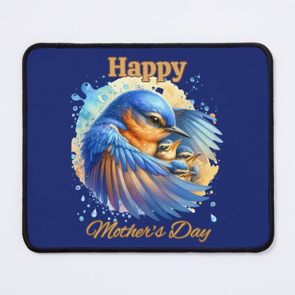 Item preview, Bluebird and Fledglings Splash designed and sold by critterpatchusa.