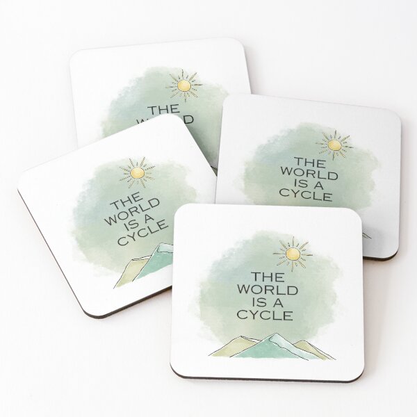 Item preview, The world is a cycle sticker  designed and sold by jckali.