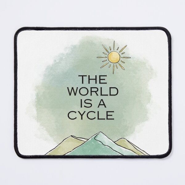 Item preview, The world is a cycle sticker  designed and sold by jckali.