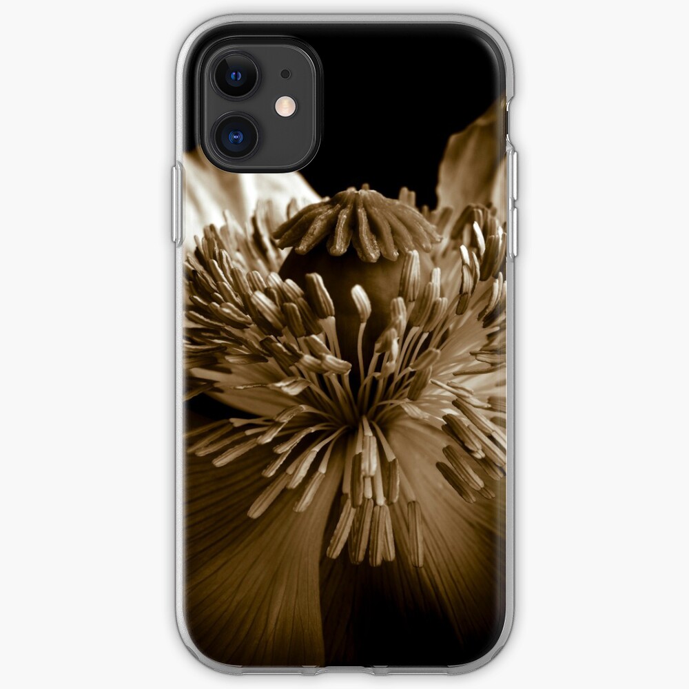 Sepia Poppy iPhone Case & Cover