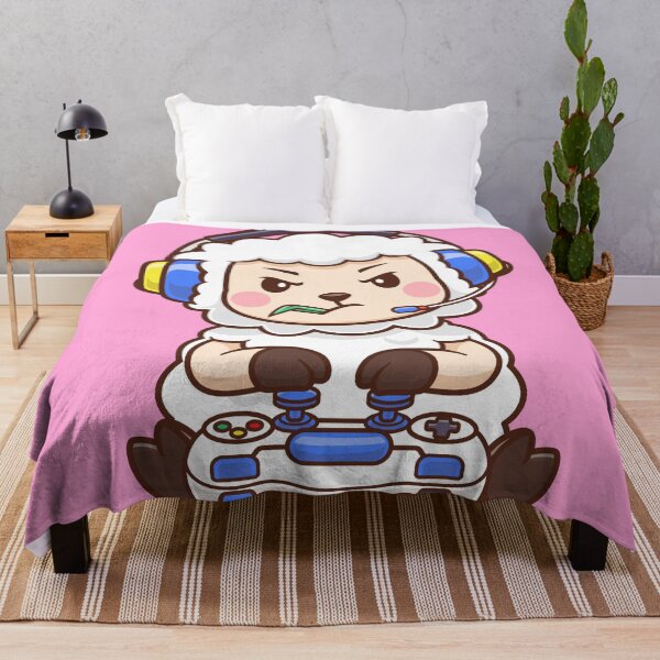 Item preview, Gamer's Fleece: Cute Sheep Gaming designed and sold by hjian8219.