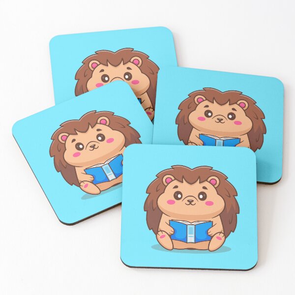 Item preview, Prickly Prodigy: Cute Hedgehog Reading Book" designed and sold by hjian8219.