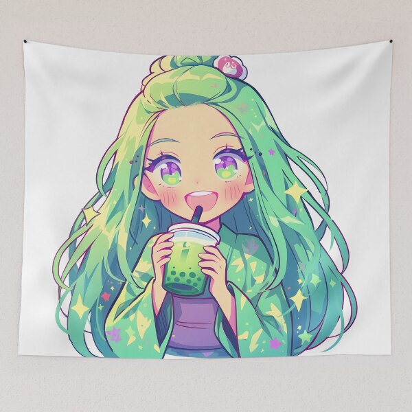 Item preview, Matcha Girl Anime designed and sold by FigmaCreations.