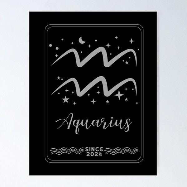Item preview, Sign Aquarius, since 2024 designed and sold by Numbers-Art.