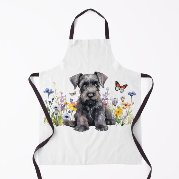 Artikelvorschau, Riesenschnauzer-Welpe mit Frühlingsblumen entworfen und verkauft von TheAnimalZ00.