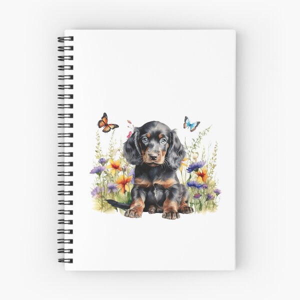 Item preview, Gordon Setter Puppy With Spring Flowers designed and sold by TheAnimalZ00.